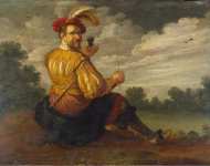 Droochsloot Jost Cornelisz Self-Portrait in a Landscape  - Hermitage